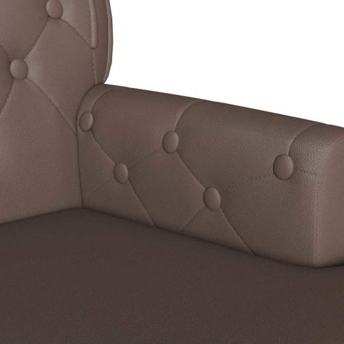 Пейка Честърфилд Кафяво 119,5 x 64,5 x 75 см Изкуствена