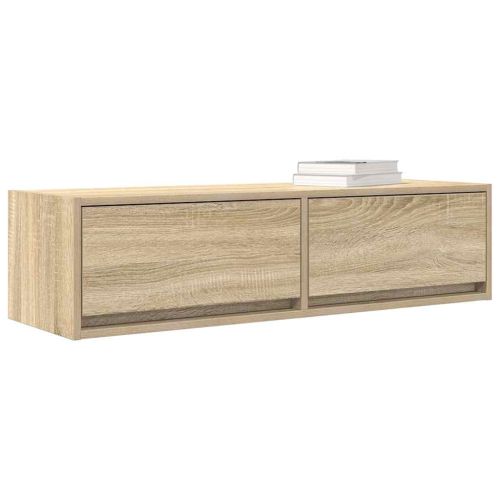 ТВ шкаф дъб сонома 100 x 31 x 25,5 см Инженерно дърво