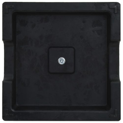 Основа за чадър, квадратна, полирезин, 8 кг, черна