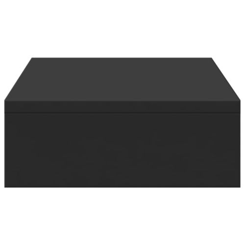 Поставка за монитор, черна, 50x27x10 см, инженерно дърво