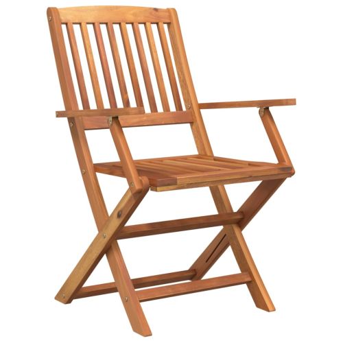 Градински трапезен комплект от 5 части, акациево дърво масив