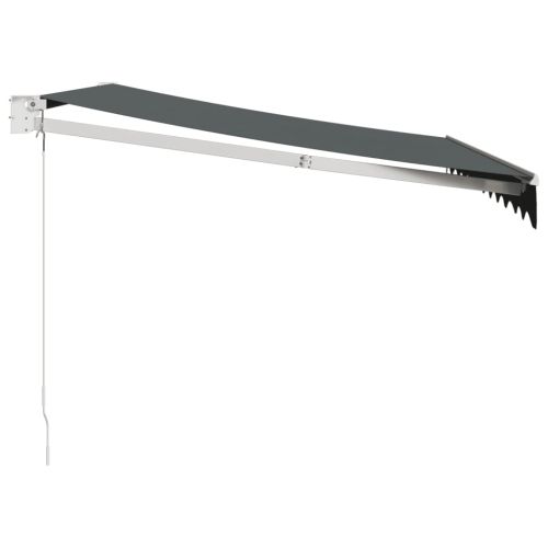 Прибираща се тента антрацит 3x2,5 м плат и алуминий