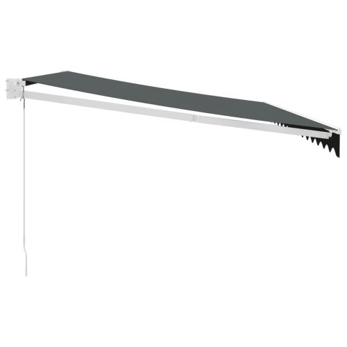 Прибираща се тента антрацит 4x3 м плат и алуминий