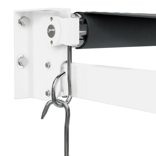 Прибираща се тента антрацит 4x3 м плат и алуминий