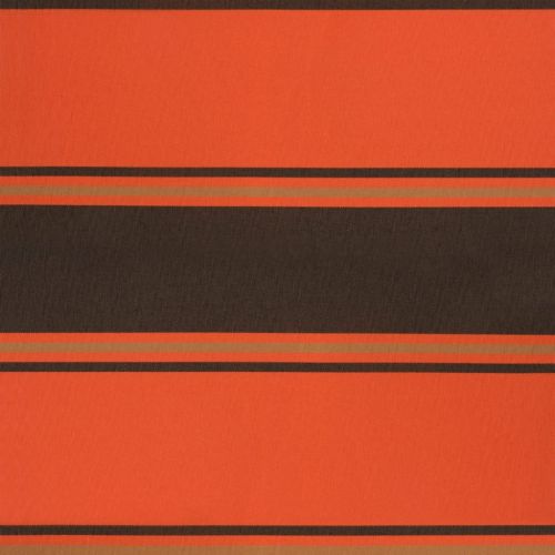 Прибираща се тента оранжево и кафяво 4x3 м плат и алуминий