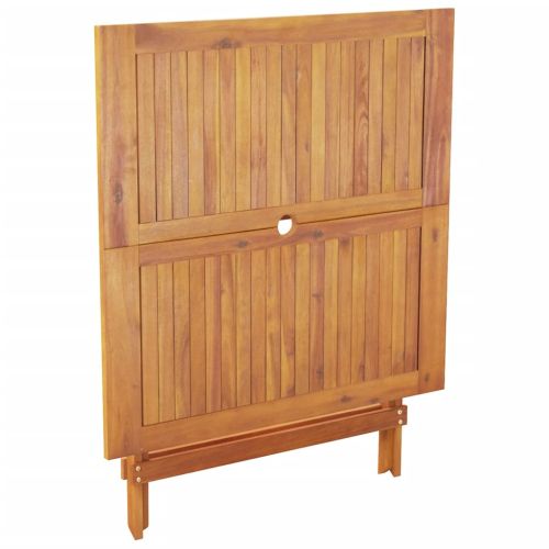 Градински трапезен комплект, 5 части, сив, полиратан и масив