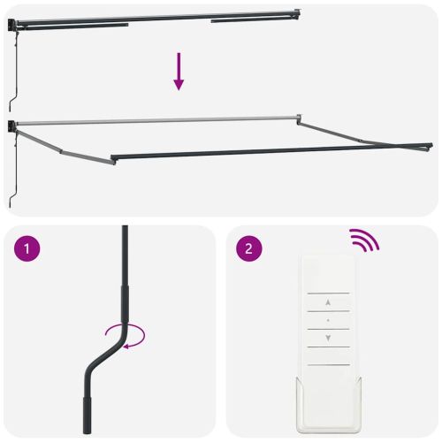 Сгъваем навес Жълт и оранжев 400 × 300 cm Полиестер и алуминий