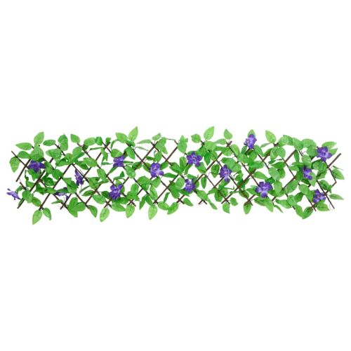 Решетка от изкуствен бръшлян разширяема зелена 180x20 см
