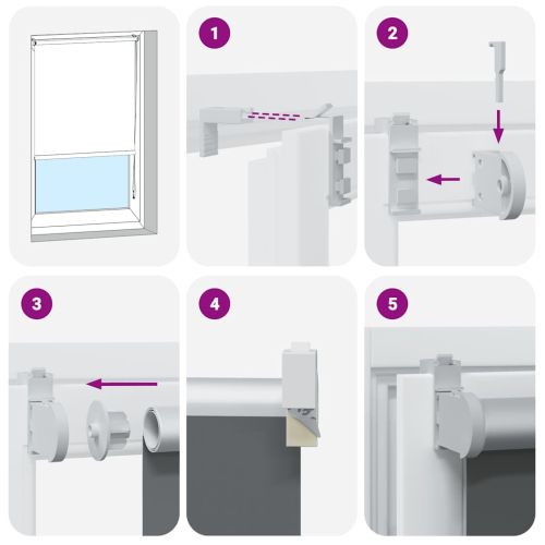 Ролкова щора Blackout Бежова 135x150 cm Ширина на плата 131,6cm