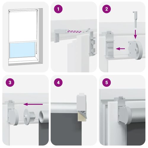 Ролкова щора Blackout Бежова 125x175 cm Ширина на плата 121,6cm