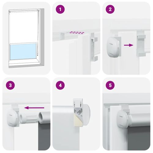 Ролетна щора Blackout Black 115x175 cm Ширина на плата 110,7 cm