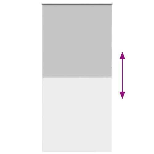 Ролкова щора Blackout Светло сиво 110x210 cm Ширина на плата