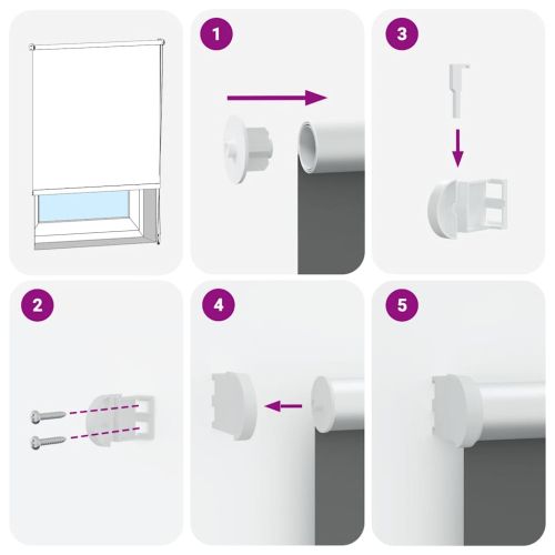 Ролкова щора белезникав 160x230 см Ширина на плата 156,6см