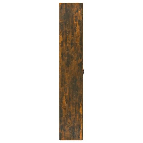 Офис шкаф, опушен дъб, 60x32x190 см, инженерно дърво