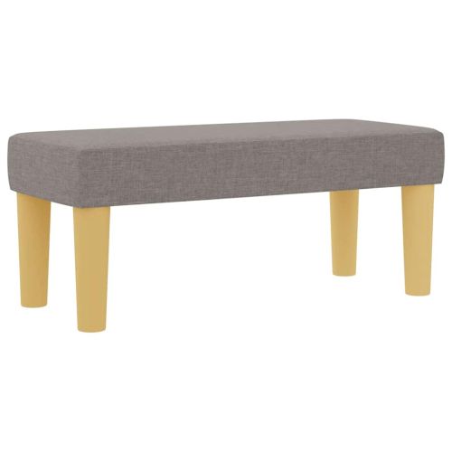 Легло с пружинирана основа с матрак Таупе 90 x 190 cm текстил