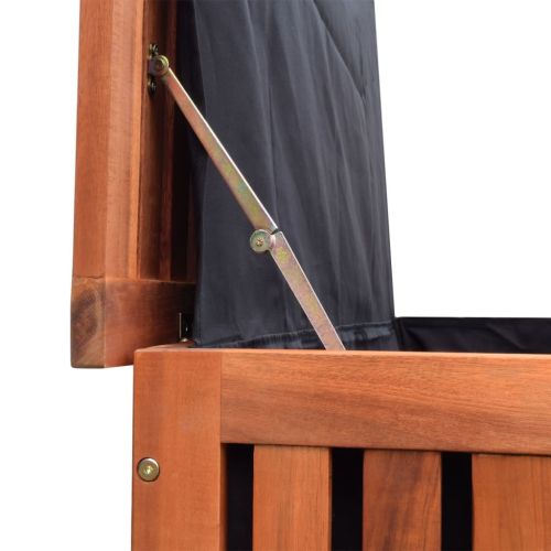 Градински сандък за съхранение, 118x52x58 см, дърво