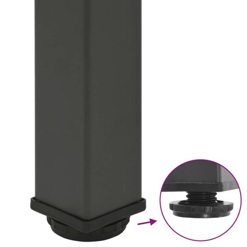 Крака за масичка за кафе, 4 бр., антрацит, 30-32 см, стомана