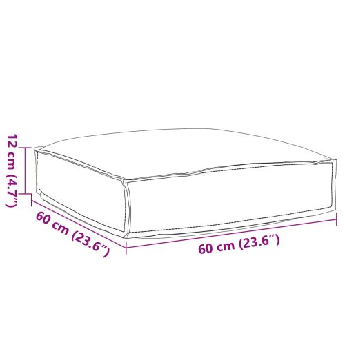 Възглавница Крем 60 x 60 x 12 cm Оксфордска тъкан