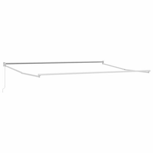 Сгъваем навес Бяло 450 × 300 cm Алуминий