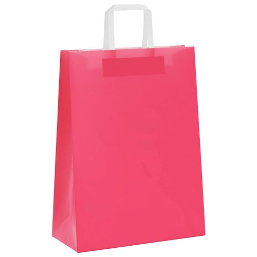 Хартиени торбички 50 бр с дръжки розови 32x22x28 см