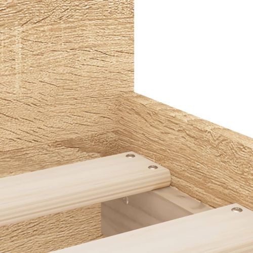 Рамка за легло с чекмеджета, дъб сонома, 100x200 см