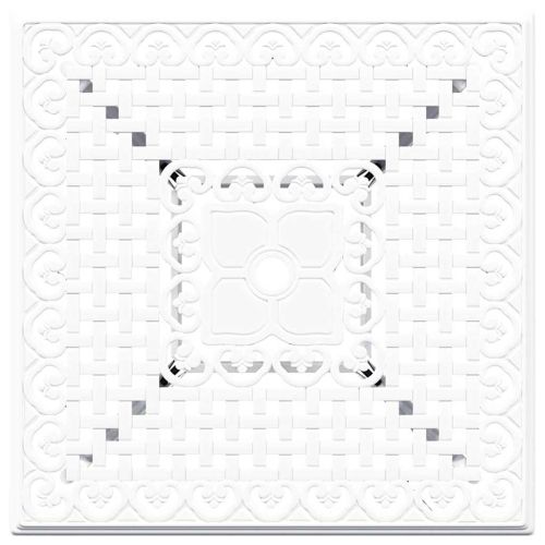 Комплект градинска маса 3 pcs Бяло Лят алуминий