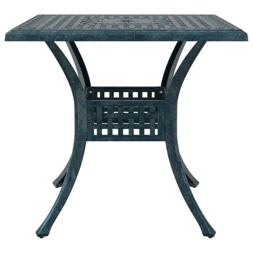 Комплект градинска маса 3 pcs Зелен Лят алуминий