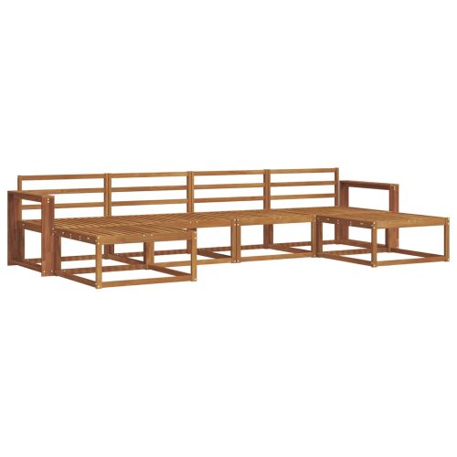 Комплект дивани за открито 6 pcs Естествен