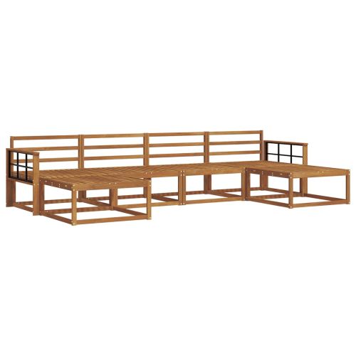 Комплект дивани за открито 6 pcs Естествен