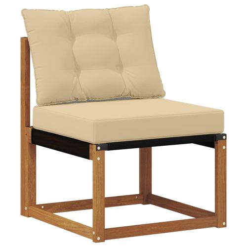 Комплект дивани за открито 3 pcs Натурален и Бежов