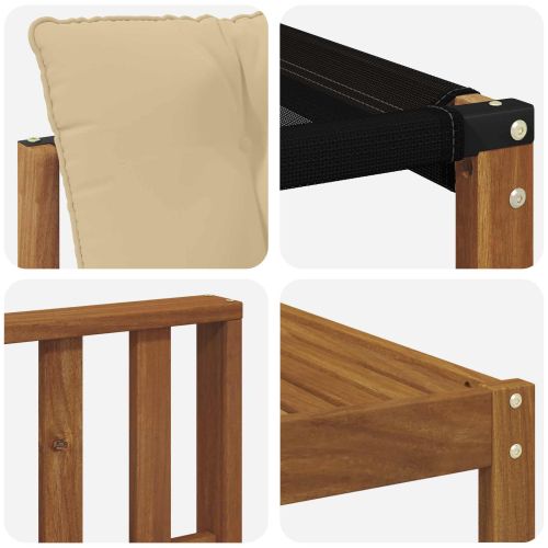 Комплект дивани за открито 7 pcs Натурален и Бежов