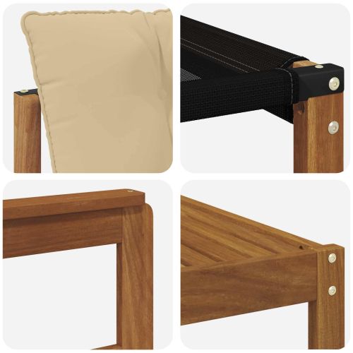 Комплект дивани за открито 9 pcs Натурален и Бежов