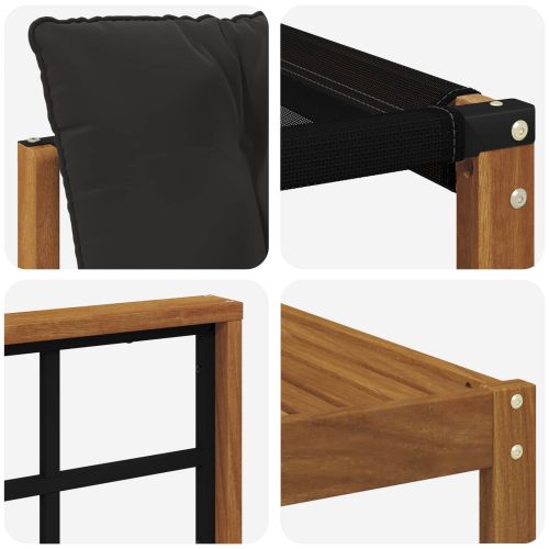 Комплект дивани за открито 8 pcs Естествено и черно