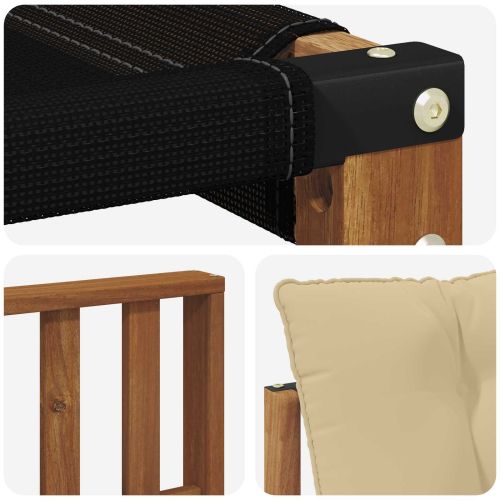 Комплект дивани за открито 7 pcs Натурален и Бежов