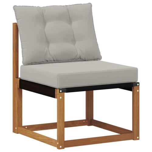 Комплект дивани за открито 9 pcs Естествено и светло сиво