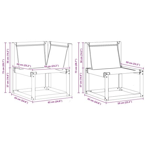 Комплект дивани за открито 11 pcs Естествено и черно