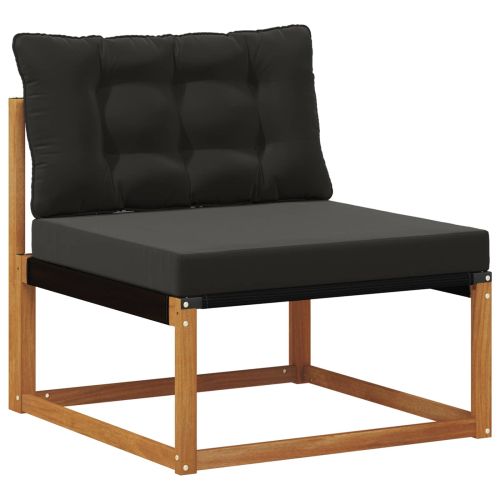 Комплект дивани за открито 3 pcs Естествено и черно