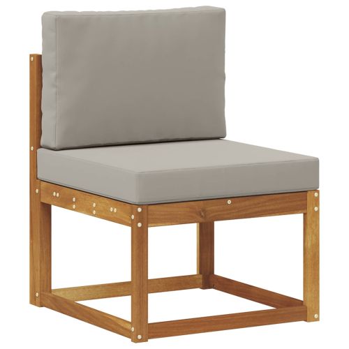 Комплект дивани за открито 7 pcs Естествено и светло сиво