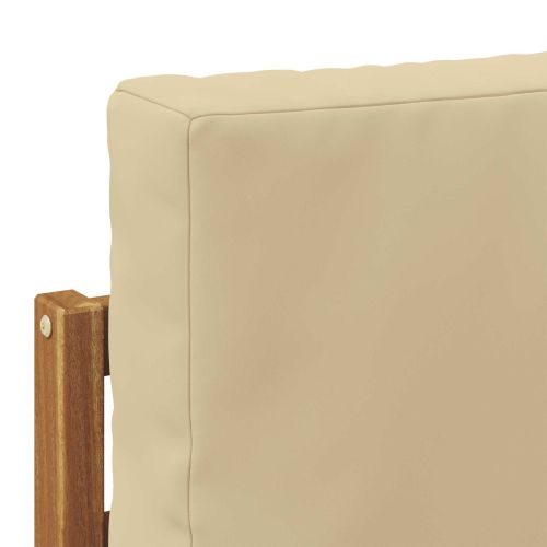 Комплект дивани за открито 7 pcs Натурален и Бежов