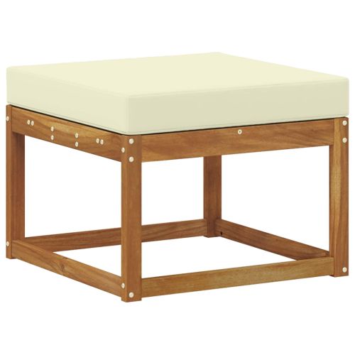 Комплект дивани за открито 8 pcs Натурален и Крема