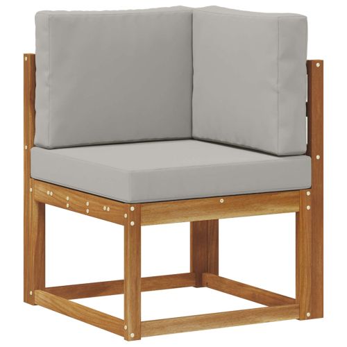 Комплект дивани за открито 11 pcs Естествено и светло сиво