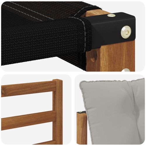 Комплект дивани за открито 7 pcs Естествено и светло сиво