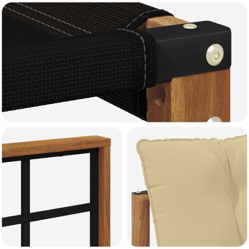 Комплект дивани за открито 21 pcs Натурален и Бежов