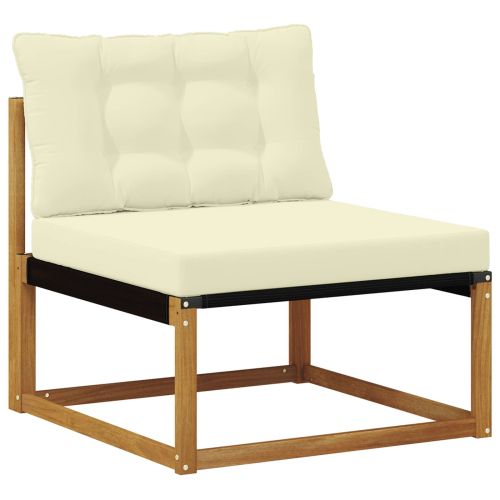 Комплект дивани за открито 24 pcs Натурален и Крема