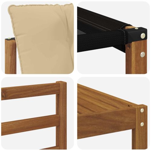 Комплект дивани за открито 10 pcs Натурален и Бежов