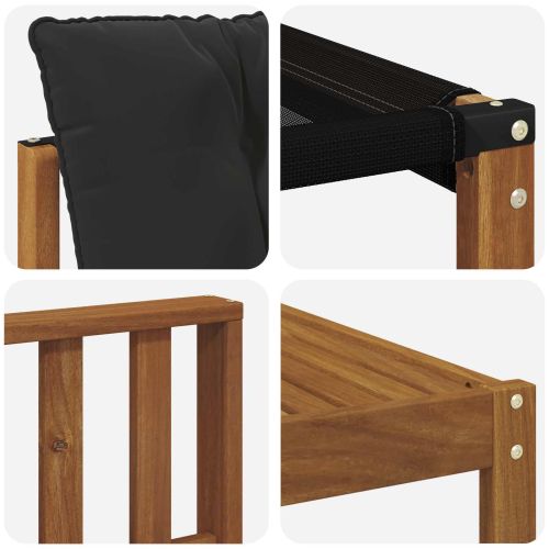 Комплект дивани за открито 10 pcs Естествено и черно