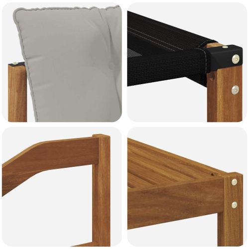 Комплект дивани за открито 10 pcs Естествено и светло сиво