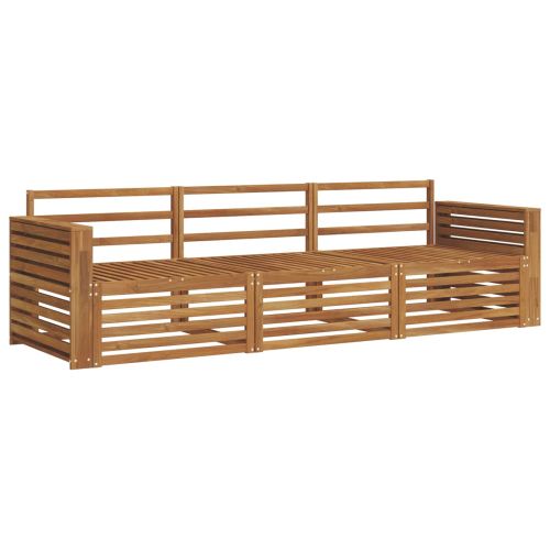 Комплект дивани за открито 3 pcs Естествен