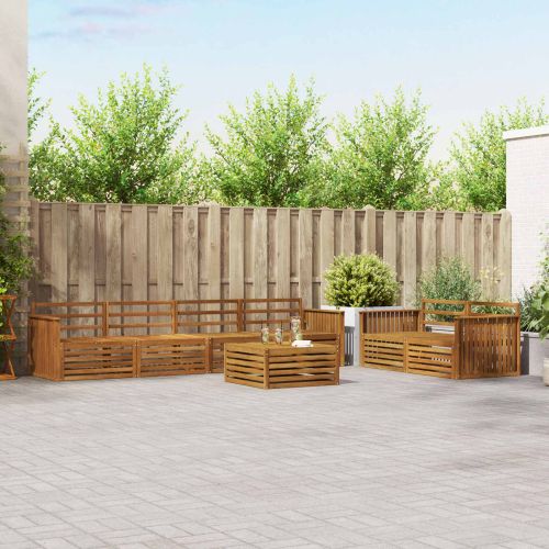 Комплект дивани за открито 7 pcs Естествен