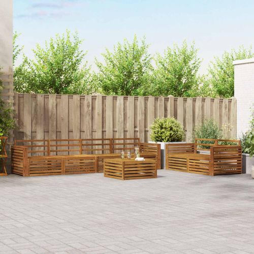 Комплект дивани за открито 7 pcs Естествен